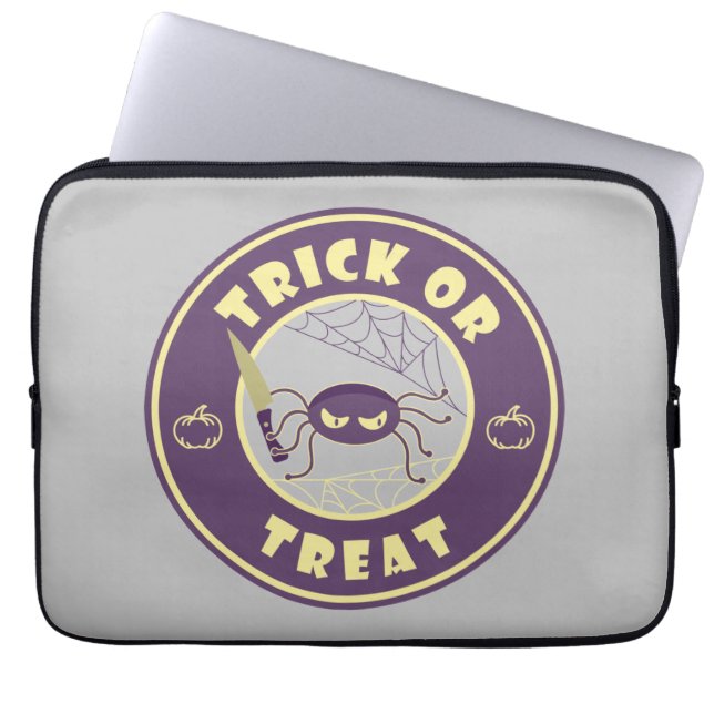 Trick oder gönnen halloween Starbucks Stil Laptopschutzhülle (Vorderseite)