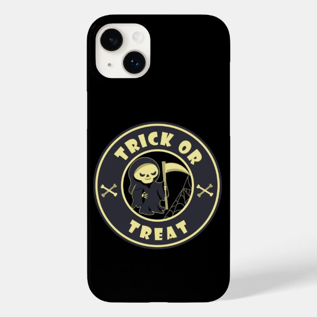 Trick oder Leckerbissen Halloween grimmigem Sensen Case-Mate iPhone 14 Plus Hülle (Rückseite)