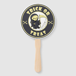 Trick oder Leckerbissen Halloween grimmigem Sensen Fächer