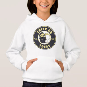 Trick oder Leckerbissen Halloween grimmigem Sensen Hoodie