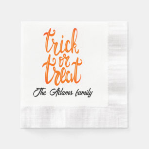 Trick oder Leckerbissen Halloween Serviette