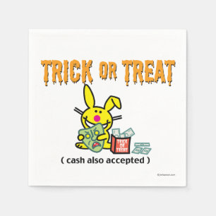 Trick oder Leckerei (Bargeld auch angenommen) Serviette