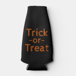Trick-oder-Leckerei Black and Orange Halloween The Flaschenkühler