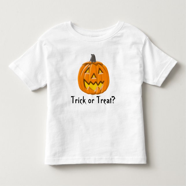 Trick-oder Leckerei-Halloween-Kürbis-Kleinkind-T - Kleinkind T-shirt (Vorderseite)