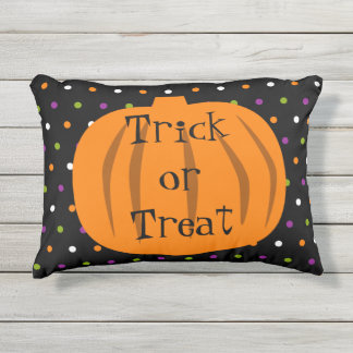 Trick-oder Leckerei-Halloween-Kürbise Kissen Für Draußen