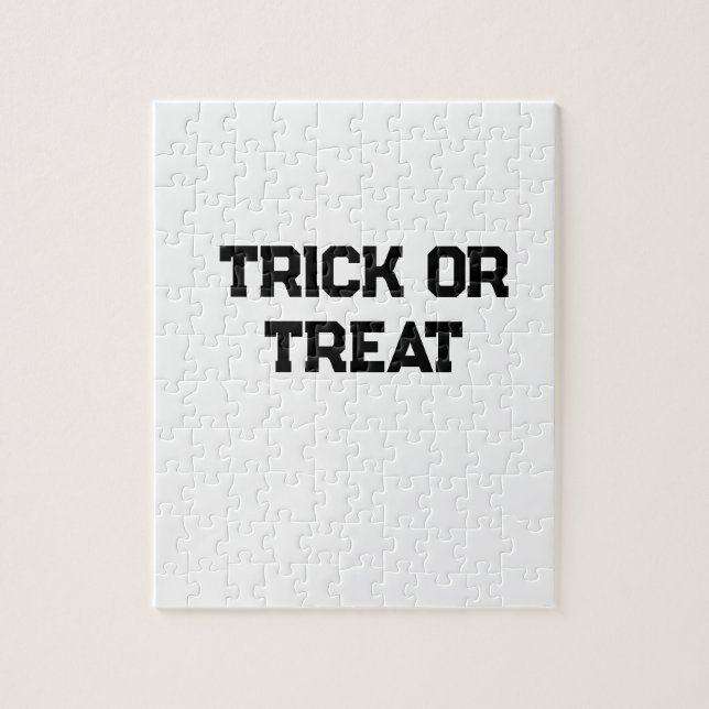 Trick oder. Leckerei Halloween schwarz schlicht Mi (Vertikal)