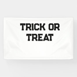 Trick oder. Leckerei Halloween schwarz schlicht Mi Banner