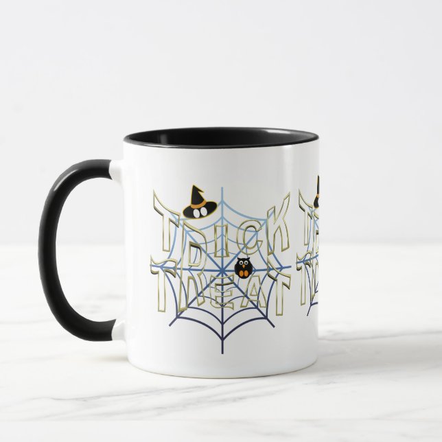 Trick-oder-Leckerei-Haloween Tasse (Links)