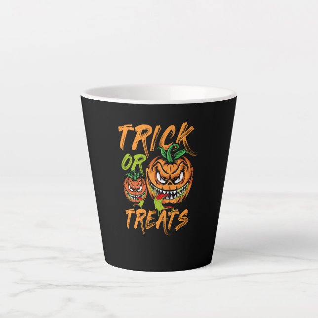 Trick oder Leckereien Milchtasse (Vorderseite)