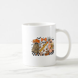Trick oder lehren Ghost Lehrer Halloween Retro Che Kaffeetasse