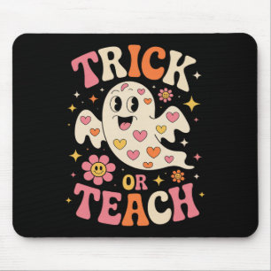 Trick oder lehren Niedlich Ghost Lehrer Halloween Mousepad