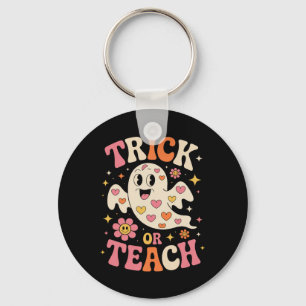 Trick oder lehren Niedlich Ghost Lehrer Halloween Schlüsselanhänger