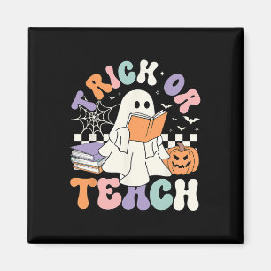Trick oder lehren Spooker Niedlich Ghost-Lehrer Le Magnet