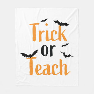 Trick oder Lektion - Halloween-Design Fleecedecke