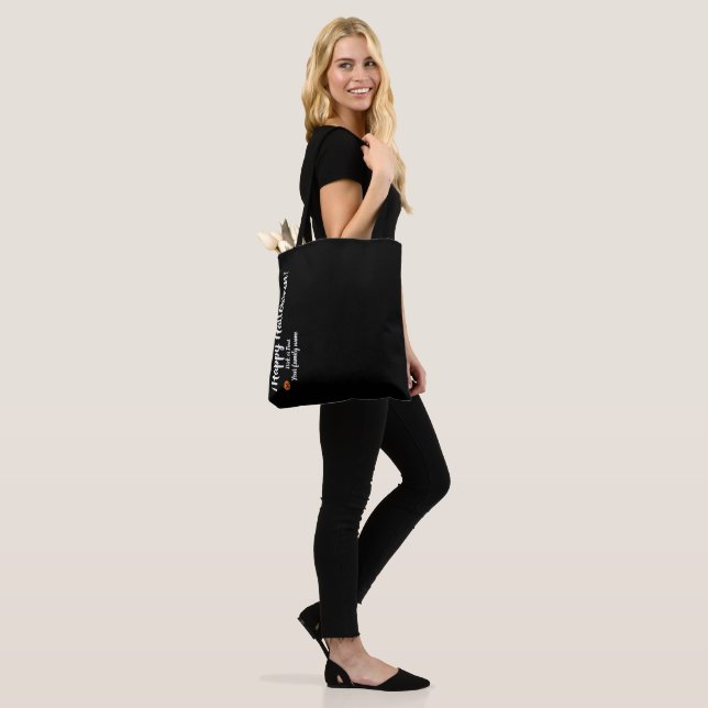 Trick oder Lust, nennen Sie personalisiert, glückl Tasche (Am Model)