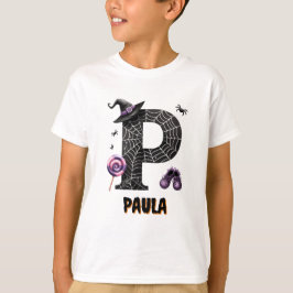 Trick oder P Monogramm behandeln T-Shirt