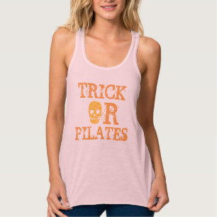 Trick oder Pilates für Halloween Workout Tank Top