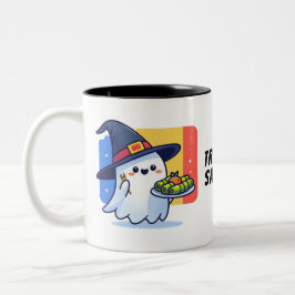 Trick oder Sarmale - Rumänische Diaspora-Geister-T Zweifarbige Tasse