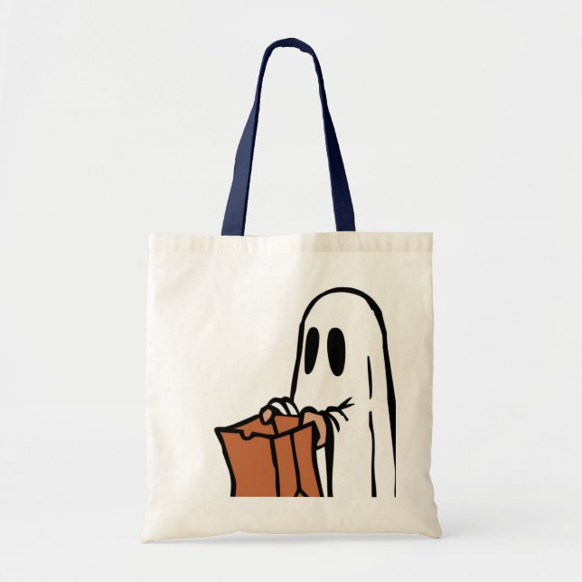 Trick oder Taschen für Kinder behandeln. Ghost (Vorne)