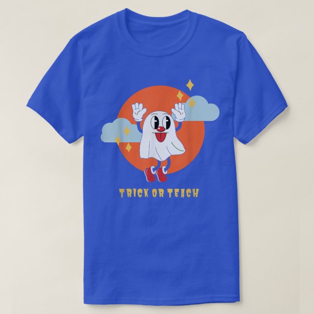 Trick oder Teach Funny Teacher Halloween T-Shirt (Design vorne)
