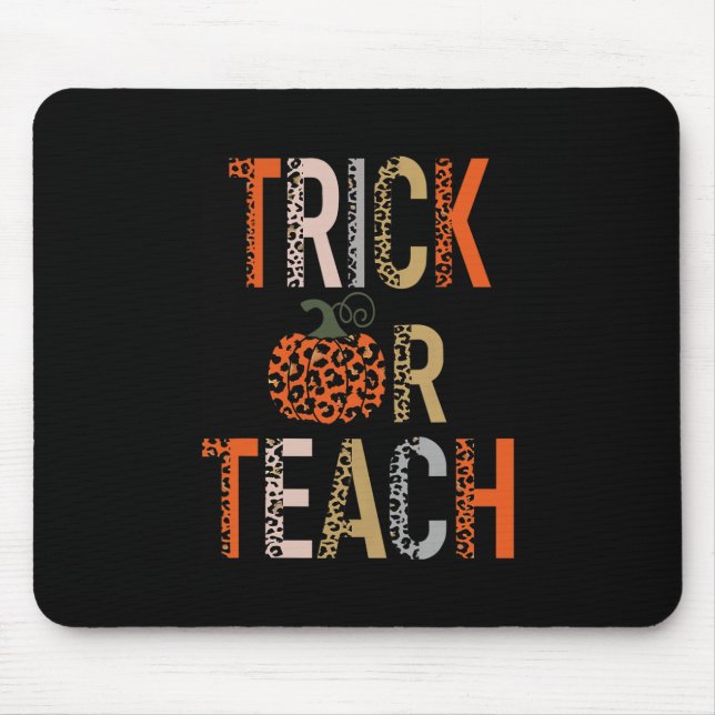 Trick oder Teach Halloween School Klassenzimmer He Mousepad (Vorne)