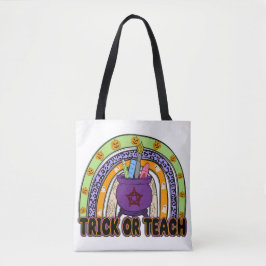Trick oder Teach Halloween Tote Bag Tasche