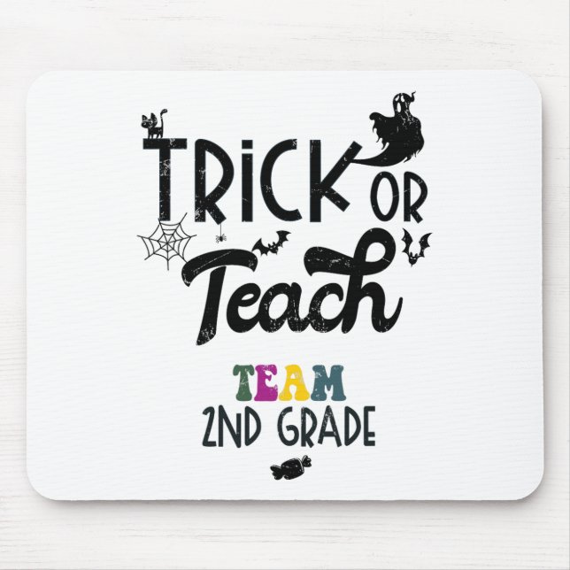 Trick oder Teach zweiten Grad Halloween der zweite Mousepad (Vorne)