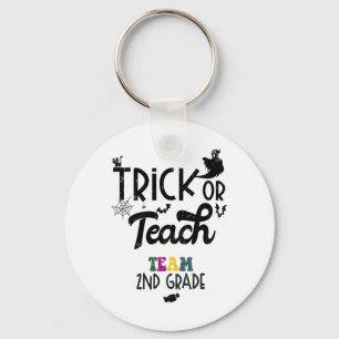 Trick oder Teach zweiten Grad Halloween der zweite Schlüsselanhänger