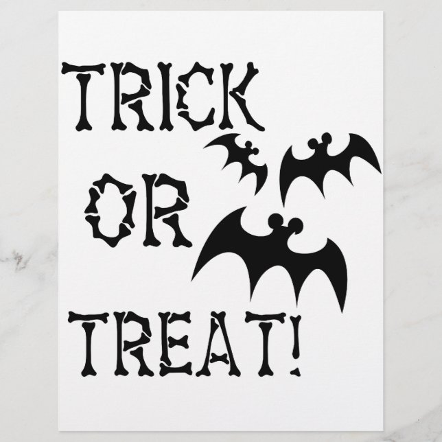 Trick oder Treat Bats! Flyer (Vorne)