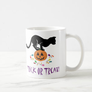 Trick oder Treat Black Cat Kaffeetasse