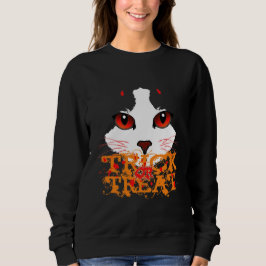 Trick oder Treat Black Cat Sweatshirt