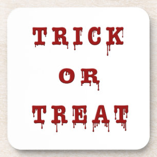 Trick oder Treat Bloody-Version Getränkeuntersetzer