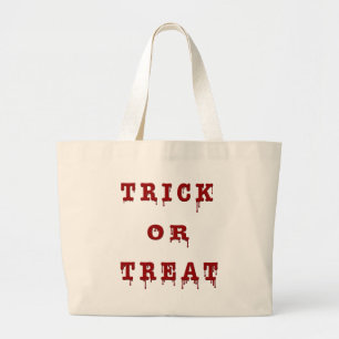 Trick oder Treat Bloody-Version Jumbo Stoffbeutel