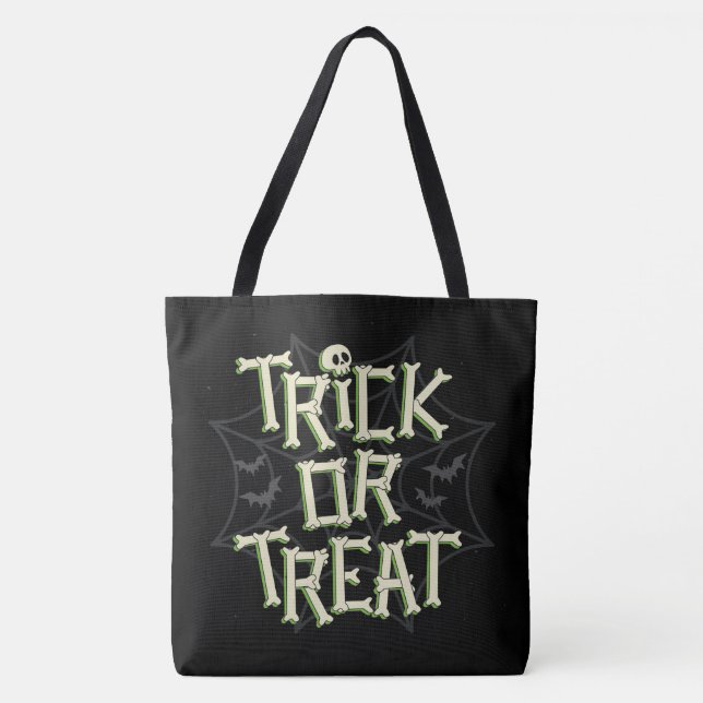 Trick oder Treat Bones Tasche (Vorderseite)