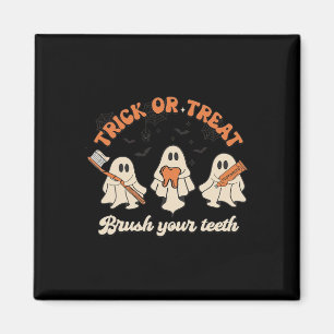 Trick oder Treat Brush Ihre Zähne Halloween Dental Magnet
