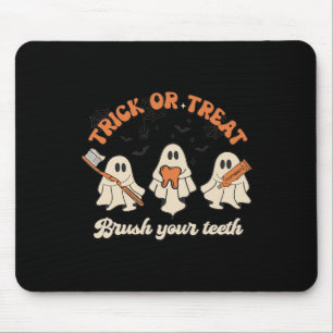 Trick oder Treat Brush Ihre Zähne Halloween Dental Mousepad