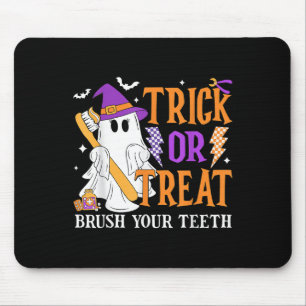Trick oder Treat Brush Ihre Zähne Niedlich Ghost H Mousepad