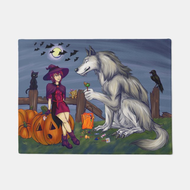 Trick oder Treat Buddies Fußmatte (Vorderseite)