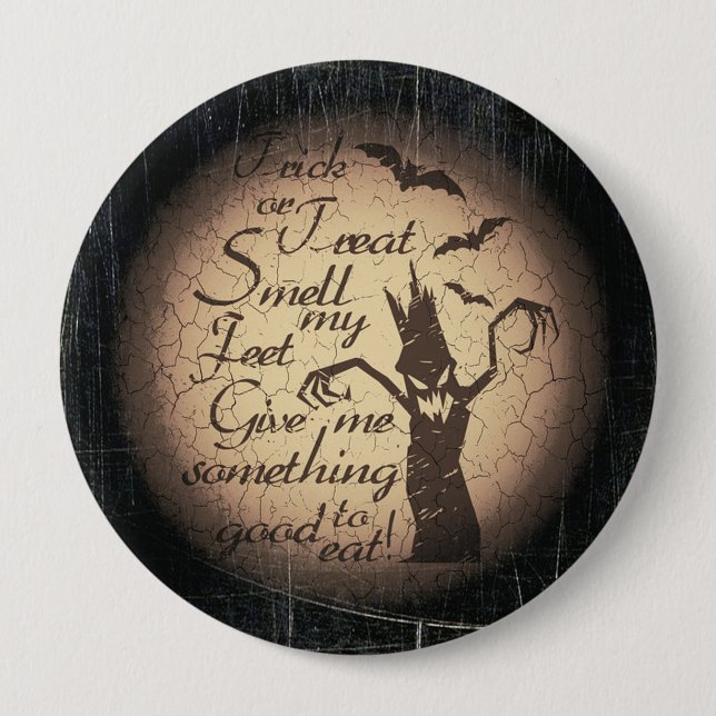 Trick oder Treat Button (Vorderseite)