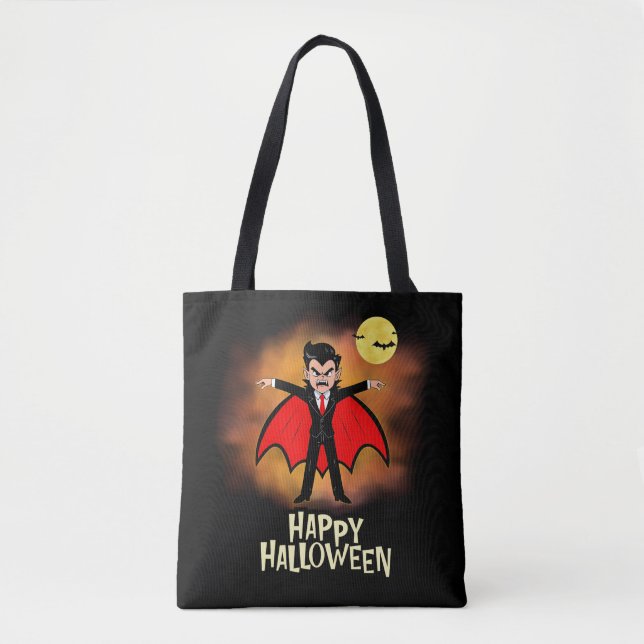 Trick oder Treat Candy Bag zu Halloween - Vamire Tasche (Vorderseite)