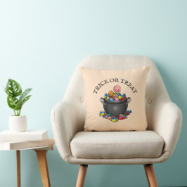 Trick oder Treat Candy Cauldron Kissen