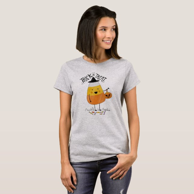 Trick oder Treat Candy Mais Halloween | Shirt (Vorne ganz)