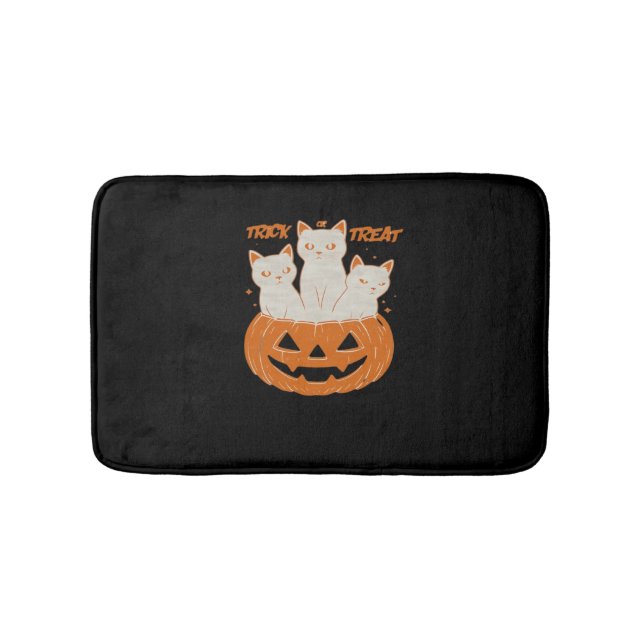Trick oder Treat Cats Klassischer T - Shirt Badematte (Vorderseite)