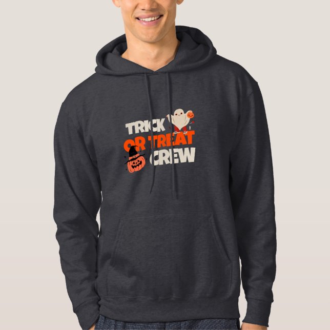 Trick oder Treat Crew Männerhoodie Hoodie (Vorderseite)