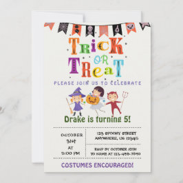 Trick oder Treat, Einladung zu Halloween