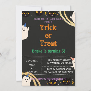 Trick oder Treat, Einladung zu Halloween