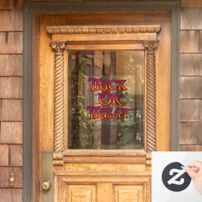 Trick oder Treat Fensteraufkleber (Haustür)