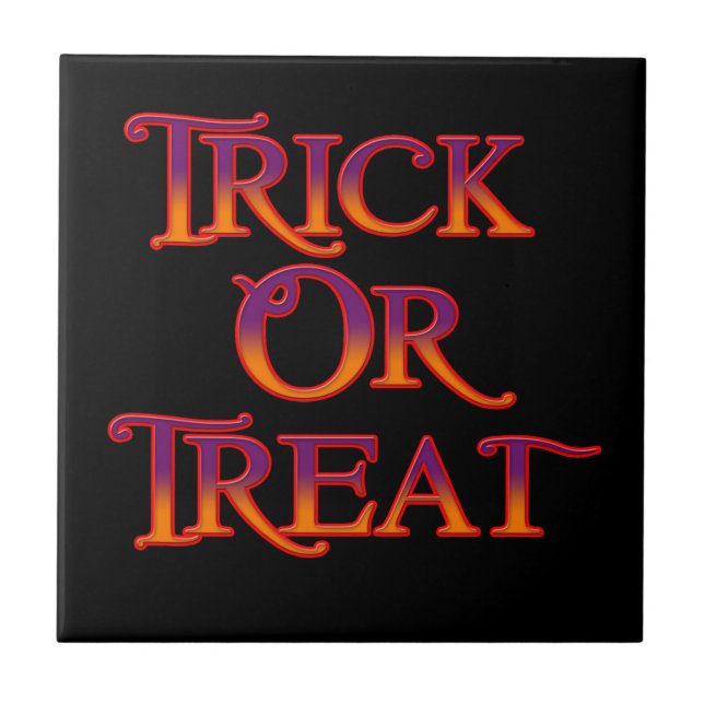 Trick oder Treat Fliese (Vorderseite)
