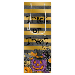Trick oder Treat Geschenktüte Für Weinflaschen