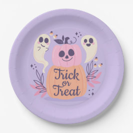 Trick oder Treat Ghost Pappteller